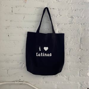 i love latinas (tote)